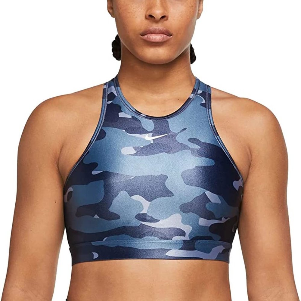 High Neck Camo Nike Sports Bra